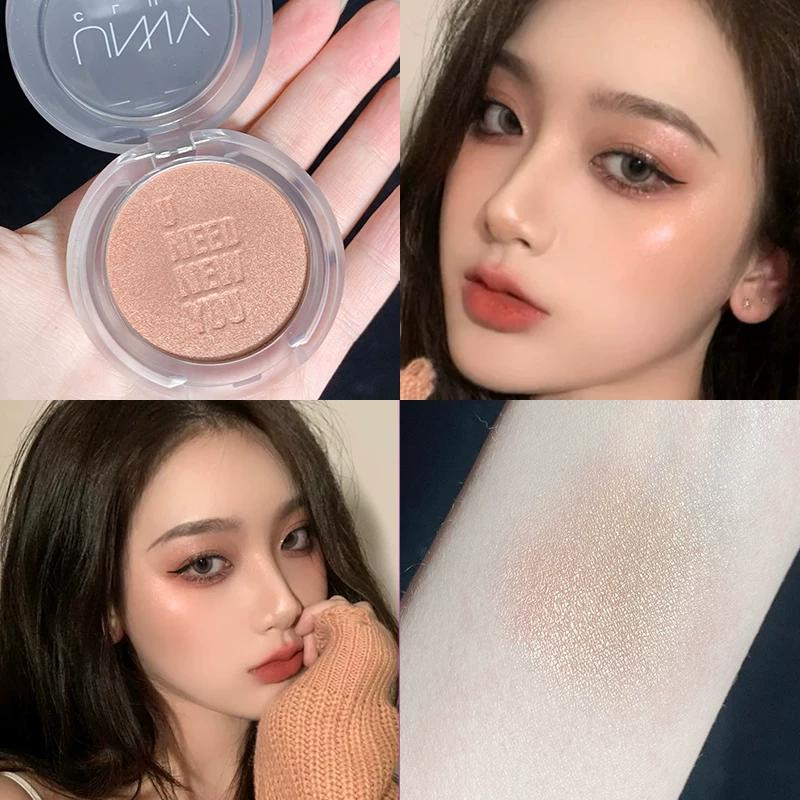 Unny Blusher Delicate Light Transparent Nature Nude Makeup Repair Highlight Makeup Palette Female Student Cheap Genuine Goods Cream Blush