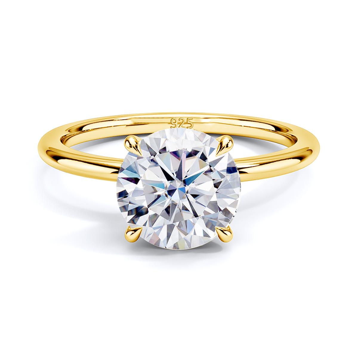 

1ct 2ct 3ct 5ct D Color VVS1 Moissanite Ring Engagement Silver 925 Luxury Jewelry With Woman Wedding Gift 5&1CT cubic zirconia