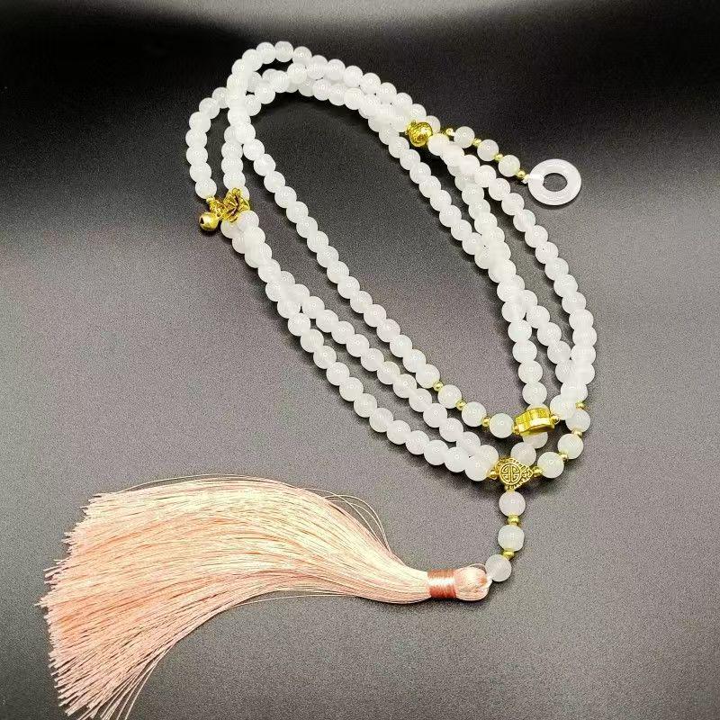 Trendy Chinese Tassel Long Crossbody Multi-layer Necklace: Versatile Retro Qipao Accessory