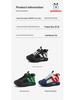 Bobodou Jungen Winterschuhe 2025 Baumwolle: Samtgefütterte, Warme Sportschalen-Schuhe für Mittelgroße & Große Kinder