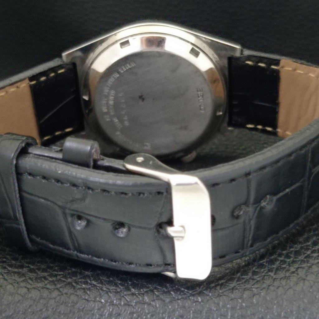 Seiko 5 AUTOMATIC 7009A JAPAN MENS VINTAGE GREY COLOR DIAL WATCH A701567-5 R206b-a701567