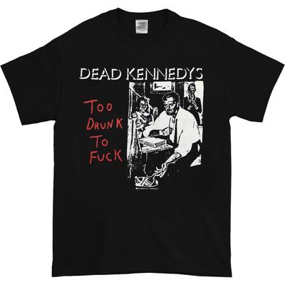 1980S DEAD KENNEDYS TOO DRUNK BLACK Unisex T-shirt