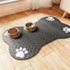 50*80 Quick Drying Diatomaceous Earth Pet Feeding Mat - Splash Proof, Absorbent, Easy To Clean, Suitable for Dogs and Cats, Washable