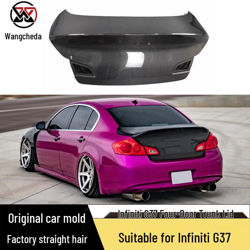 Infiniti G37 Four-Door Carbon Fiber Ducktail Spoiler Trunk Lid