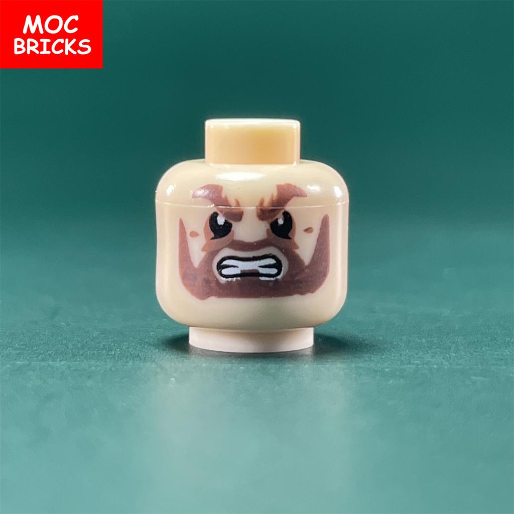 10 Stück MOC Steine Jungen und Mädchen Gesichtsausdruck Figur Kopf Pädagogische Bausteine Spielzeug für Kinder Geschenk