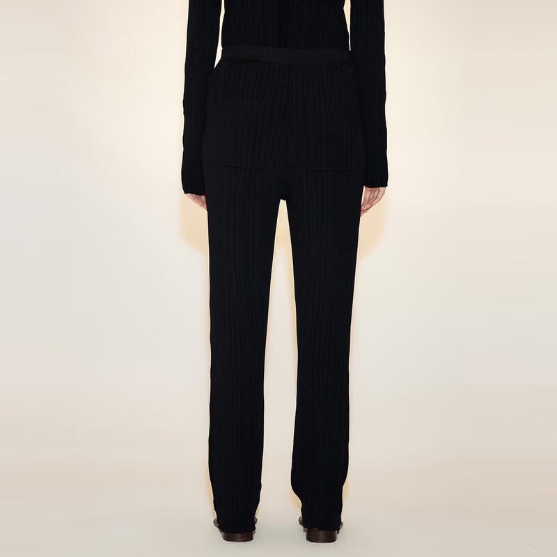 LESS 2023 Spring Hollow-Out Straight-Leg Trousers