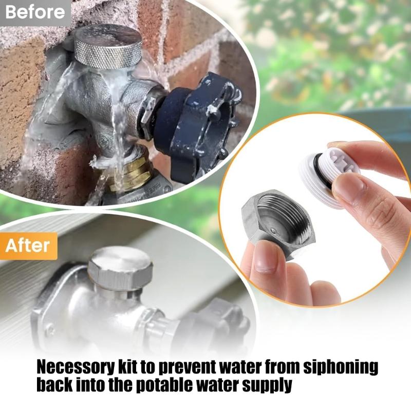 Heavy Duty Metal Anti Siphon Valves Repair Kits Outdoor Faucet Repair Kit for Plumbing Fixtures Simple Installation