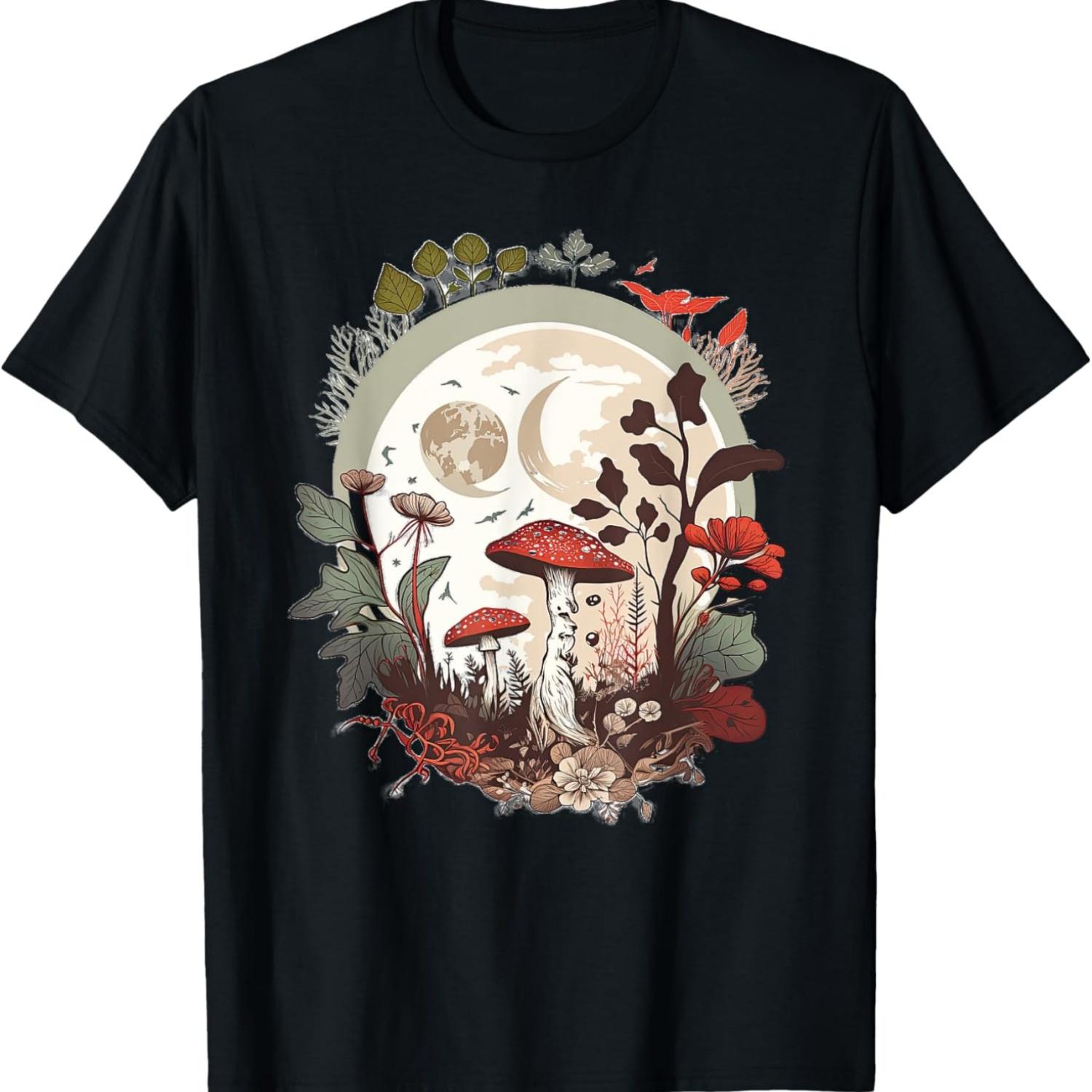 

Aesthetic Goblincore and dark Cottagecore Mushroom T-Shirt XXXXXL