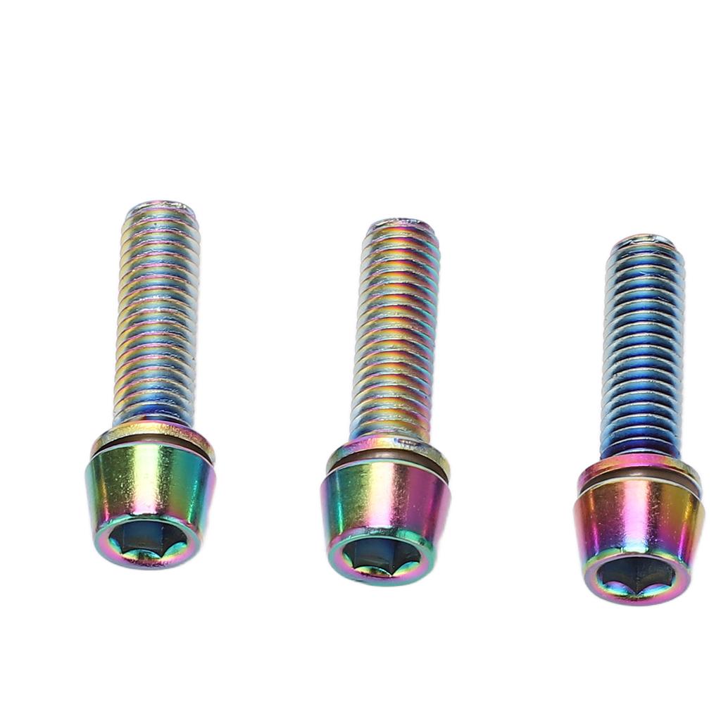 Steel Water Bottle Cage Bolts M5x23mm Colorful Water Bottle Cage Bolts for Fixing Handlebar Ends