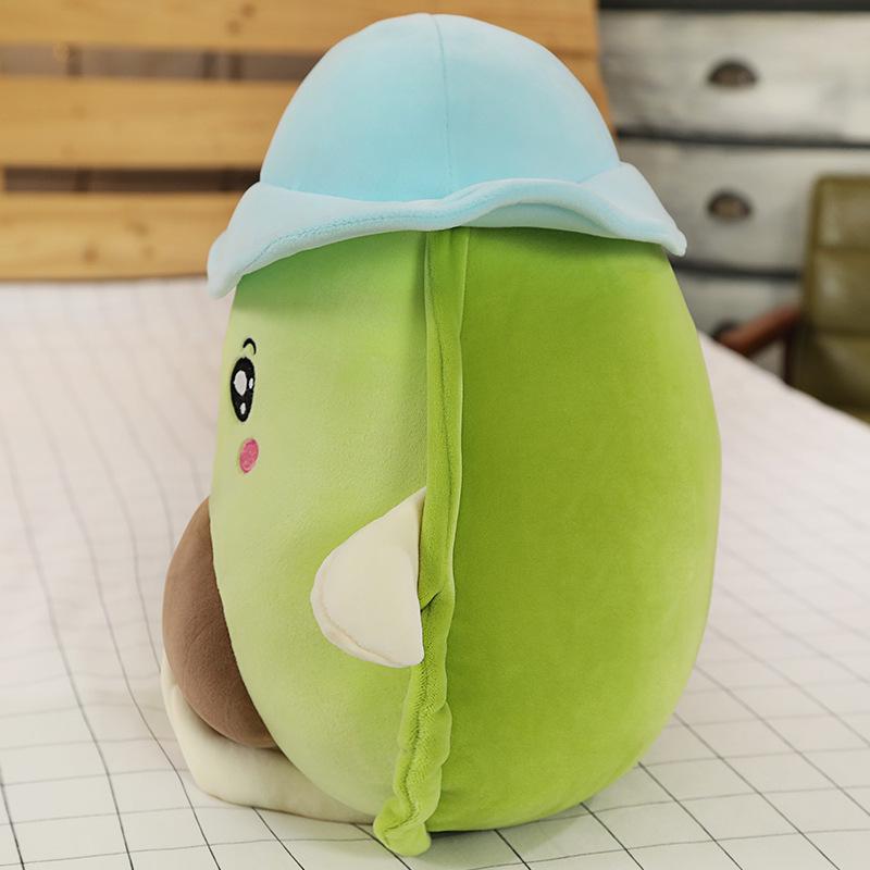 Nuovo Peluche Avocado con Cappello Carino Frutto Avocado Cuscino Imbottito Kawaii Morbido Cuscino Divano Avocado Regali di Compleanno per la Fidanzata