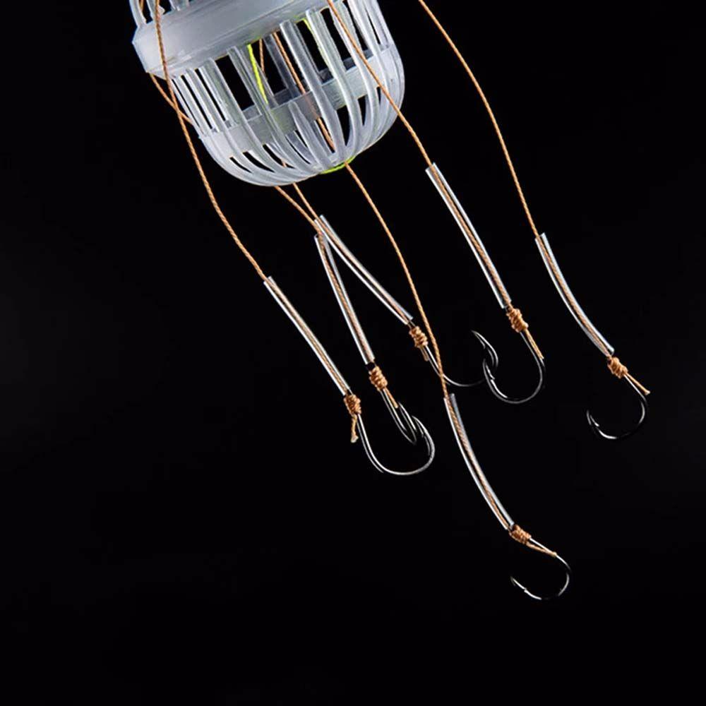 Carbon Steel Sea Box Hook Bait Feeder Cage Explosion Hooks Explosion Baits Cage Fishing Hooks