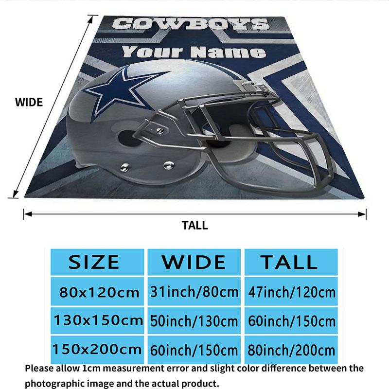 Custom Dallas Cowboys Blanket, High quality Comfortable for All Seasons, Home Decor, Warmth and Comfort