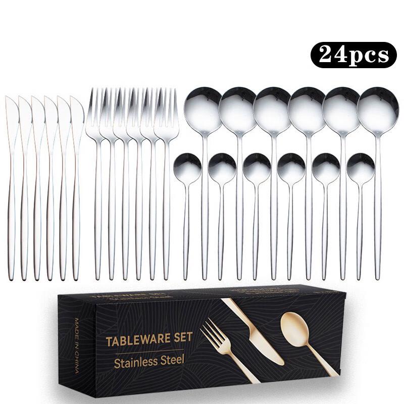 Lijia Portuguese Stainless Steel 24-Piece Cutlery Set