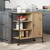 Kitchen Trolley Artisan Oak Finish 87.5 x 39 x 84.5 cm Engineered Wood