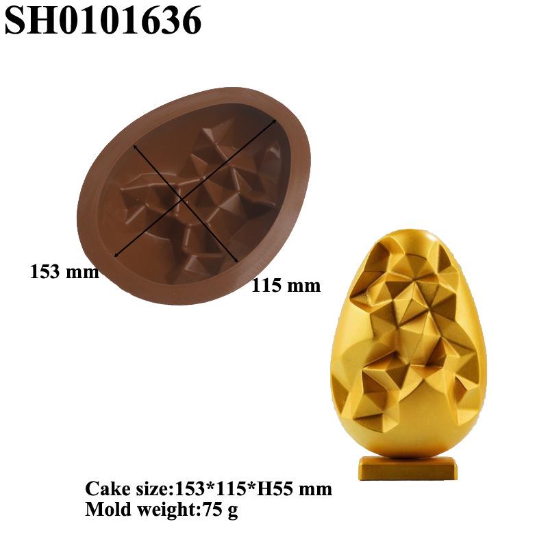 Easter Egg Silicone Mold for Goose, Duck, and Bird Shapes - French Flower Design Cake Mousse Mold