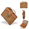 Crossborder Style Leather Wallet For Women With Multiple Card Slots And Zipper Coin Pocket