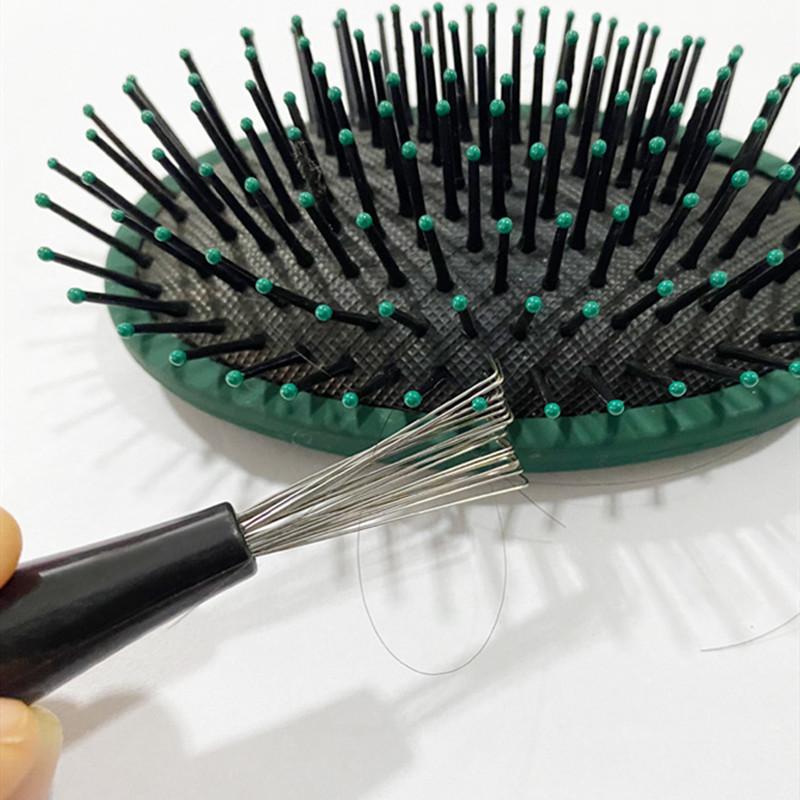 Comb Hair Brush Cleaner Plastic Handle Cleaning Brush Remover Embedded Beauty Tools Cleaning Products Cleaning Supplies