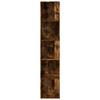 VidaXL Corner Cabinet Smoked Oak 33x33x164.5 Cm Engineered Wood 816026
