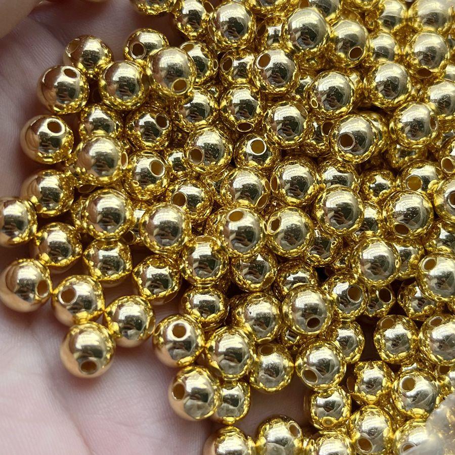 100 třpytivých 8mm korálků vhodných pro DIY výrobu šperků, ruční výrobu, sváteční dekorace, ozdobu šatů