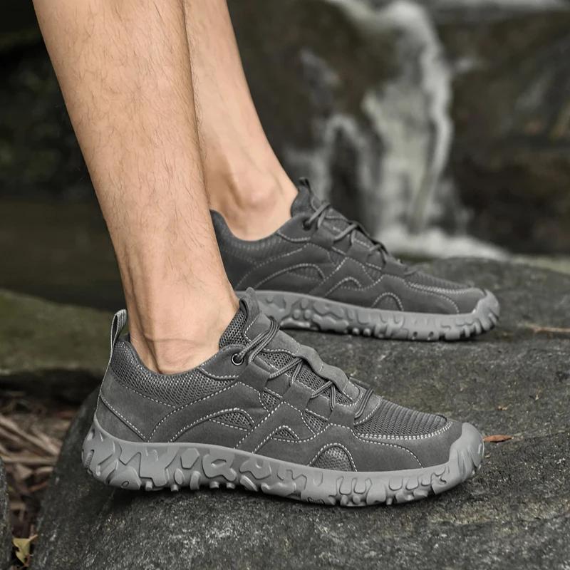 Summer Hot Selling Men's Mesh Casual Shoes Thick Soled Wear-resistant Outdoor Hiking Shoes High-quality Oxford Shoes for Men’s