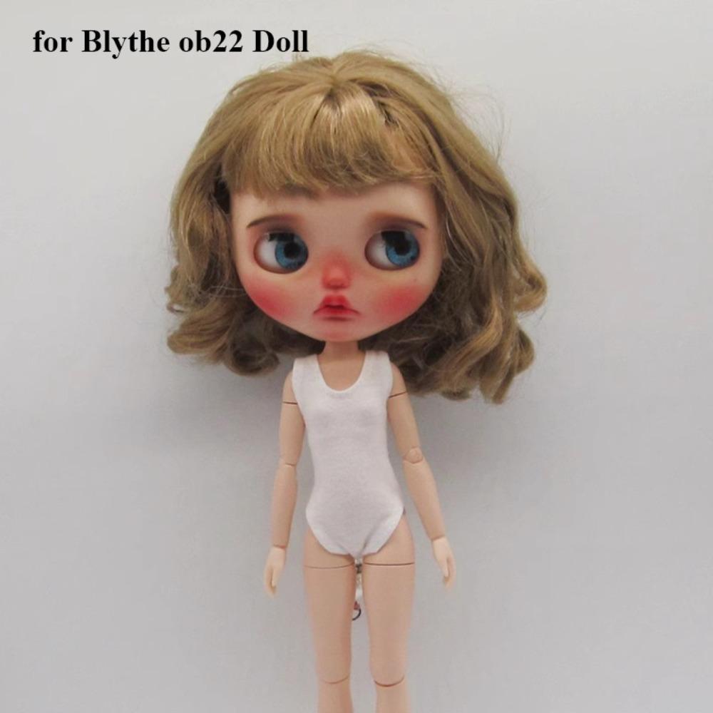 Cute Doll Vest Casual Swimsuit Clothes for Blythe Dolls for azone ob22 ob24 ob26 Dolls