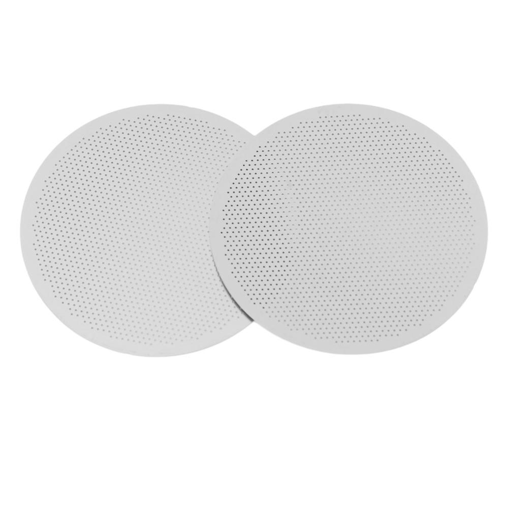 Ensemble 2 Pièces Acier Inoxydable 304 Écran pour Marc de Café Écran Filtre à Café Infusion de Café