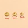 567mm DIY Stainless Steel Hollow Round Spacer Beads - 2 Colors for Jewelry Making