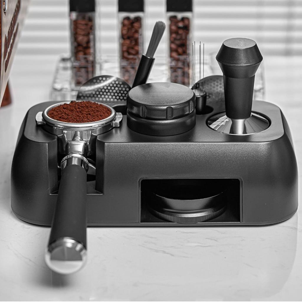 Coffee Tamper Station ABS Multifunctional Coffee Tamper Base Holder Stand for Home