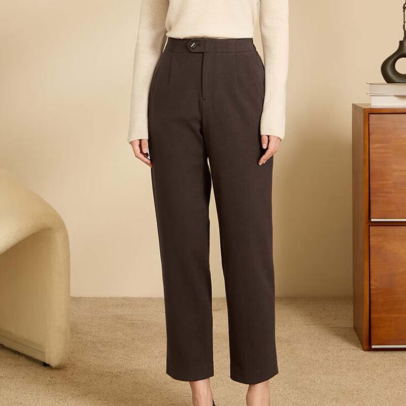 JESSIE Women's Retro Pleated Cropped Trousers DPWHH045