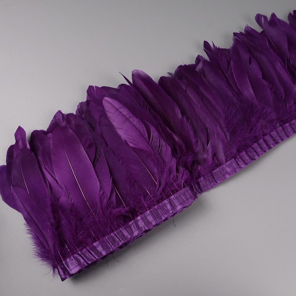 Dekoracyjne pióra gęsie na taśmie do robótek ręcznych, dekoracji karnawałowych, frędzle do ubrań, sukienek, szycia, sztuki i rzemiosła