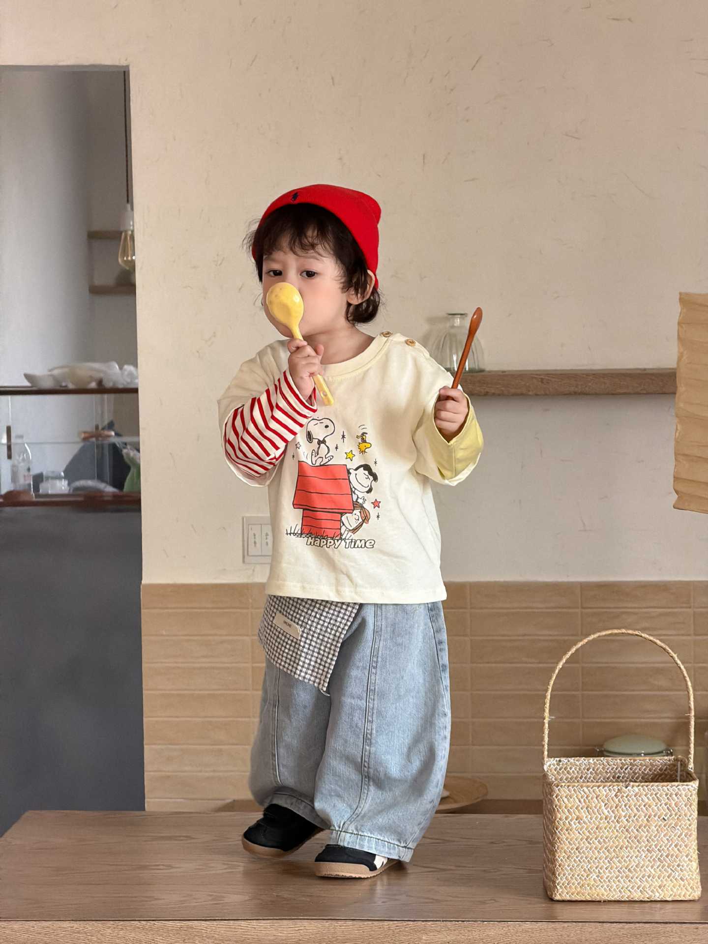 

Baby Spring Long Sleeve T-Shirt 2026 New Children s Clothes Spring Boys Jeans Set 110cm
