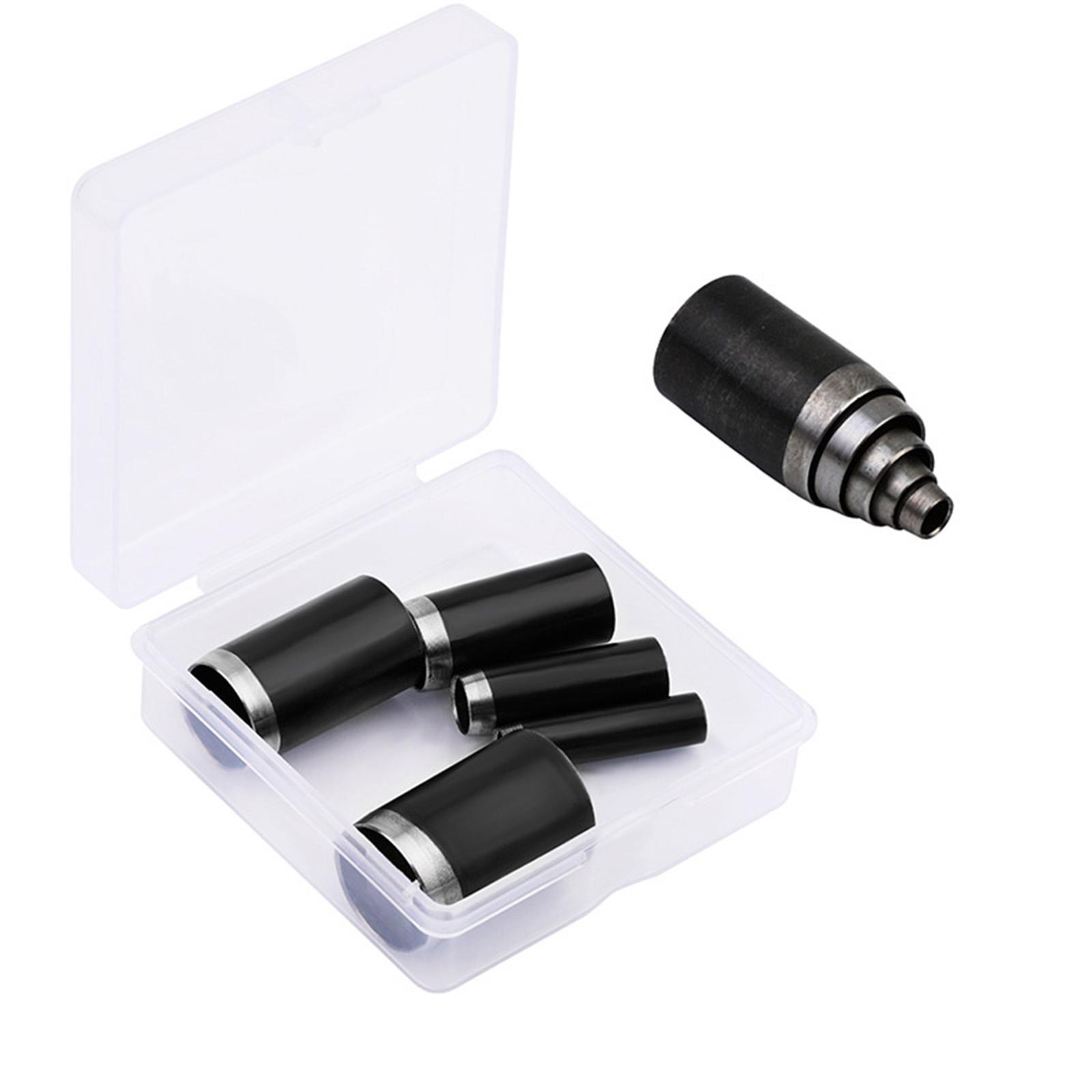 

5Pcs Leather Round Hole Cutter Set Leather Punching Tool with Storage Case for Leather Watch Bands Canvas Eyelet