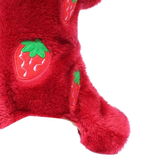 Yıkanabilir Evcil Hayvan Giysileri İnce İşçilik Flanel Sevimli Baskılı Köpek Kapşonlu Mont