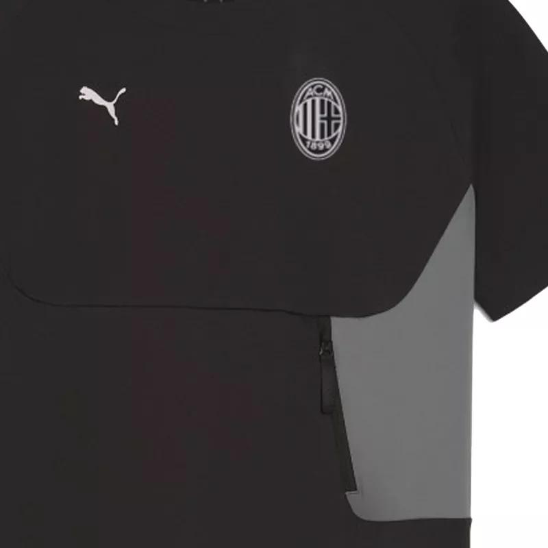 Puma ACM Tech Pocket AC Milan Logo Crew Neck Short Sleeve T-Shirt Men Tops 778786-09