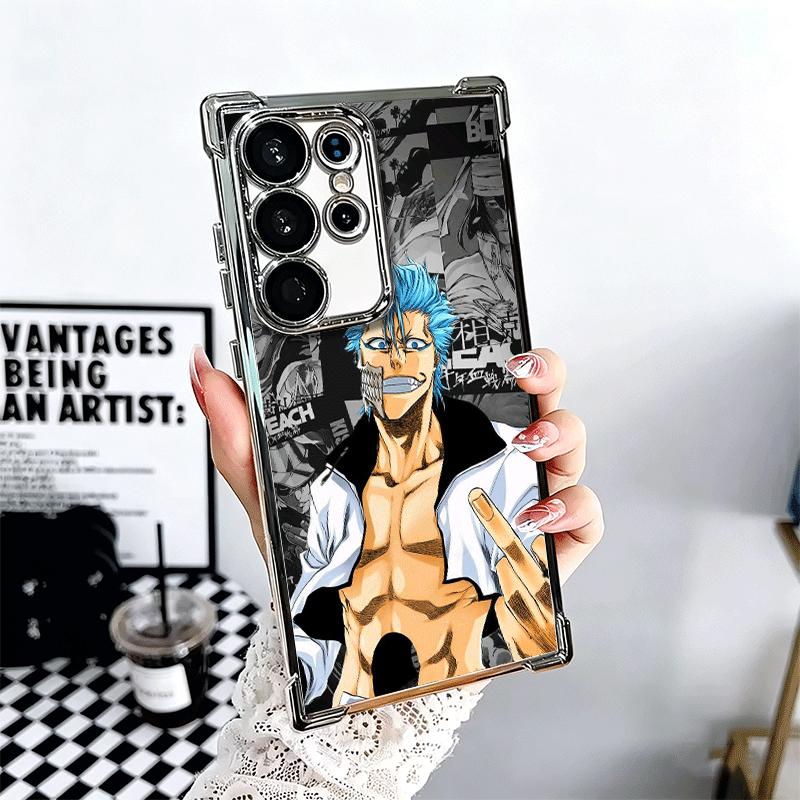 

Чехол для телефона Bleach Grimmjow 6 с покрытием для Samsung Galaxy S24 S25 FE S26 Edge S23 Ultra S22 S21 Plus S20, противоударный с защитой Airbag Samsung S25 Edge