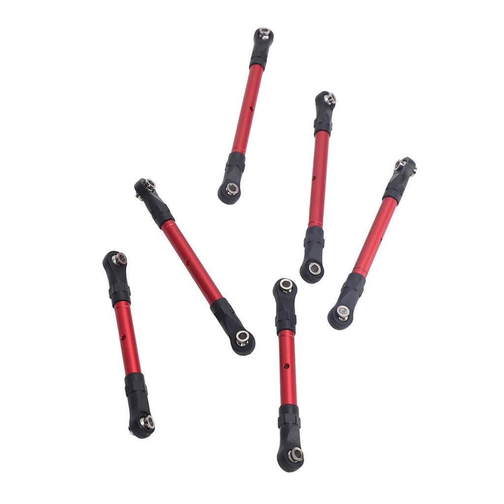 6 Stück RC Auto Lenkstange Aluminiumlegierung Ersatzteil Lang Kurz RC Spurstangen Set für Traxxas Slash