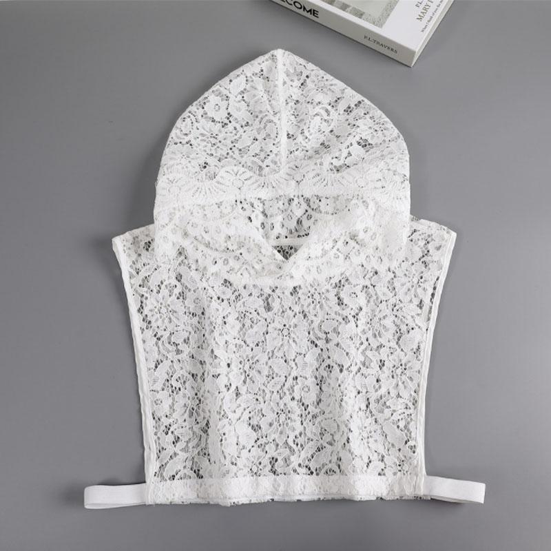 White Lapel Fake Collar Neck Decorative Chiffon Cotton Chocker Women Detachable False Collar Shirt Doll Lace Ladies Half Shirt