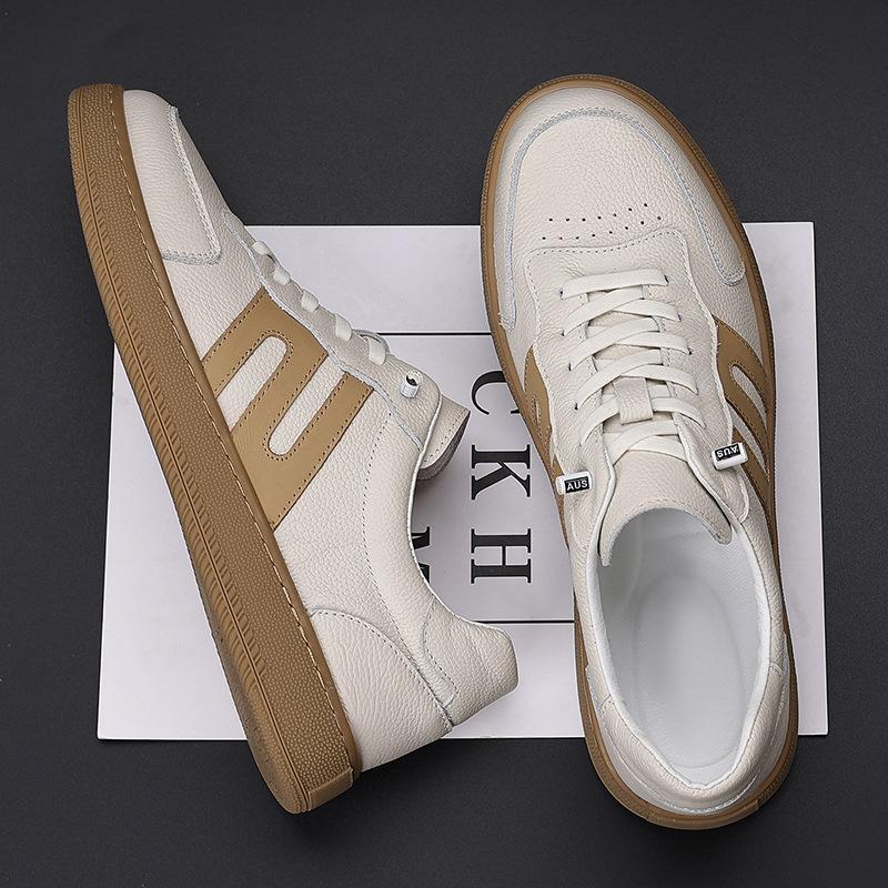 Fashion Classic Stitching Korean Version of The White Shoes Men's Trend All-match Men's Trendy Shoes Casual Sneakers Tenis Masculino