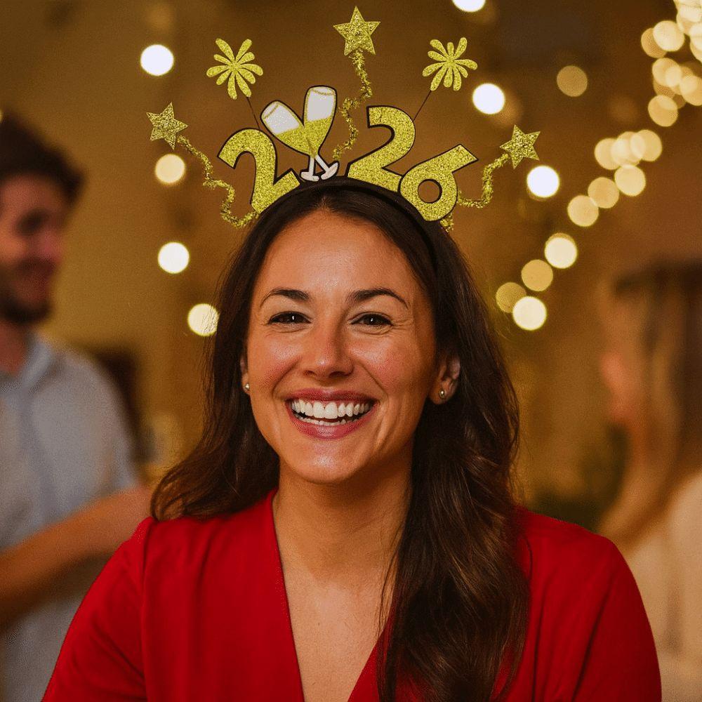 Star Strip New Year Hair Clip Sequin Star Headdress Decorative Alphabet Headpiece New Year Event