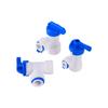 RO Water Straight 1/4" 3/8" OD Hose 1/4"BSP 1/2" Male Thread Quick Connect Fittings Plastic Ball Valve Reverse Osmosis Fitting