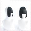 Franja de Princesa Franja Hime Cut Penteados Franja com Clip Cabelo Cabelo Franja para Mulheres Franja de Cabelo com Clip Cabelo