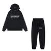 FEAR OF GOD ESSENTIALS Flocked Letter Hoodie Loose Fit Fleece Sweatshirt Youth Casual Wear