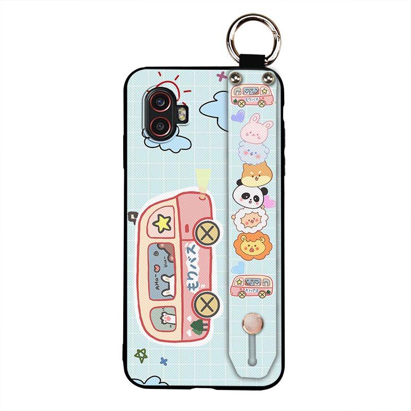 Waterproof Silicone Phone Case For Samsung Galaxy Xcover6 Pro/SM-G736U/B Soft Case Phone Holder Lanyard Back Cover Ring