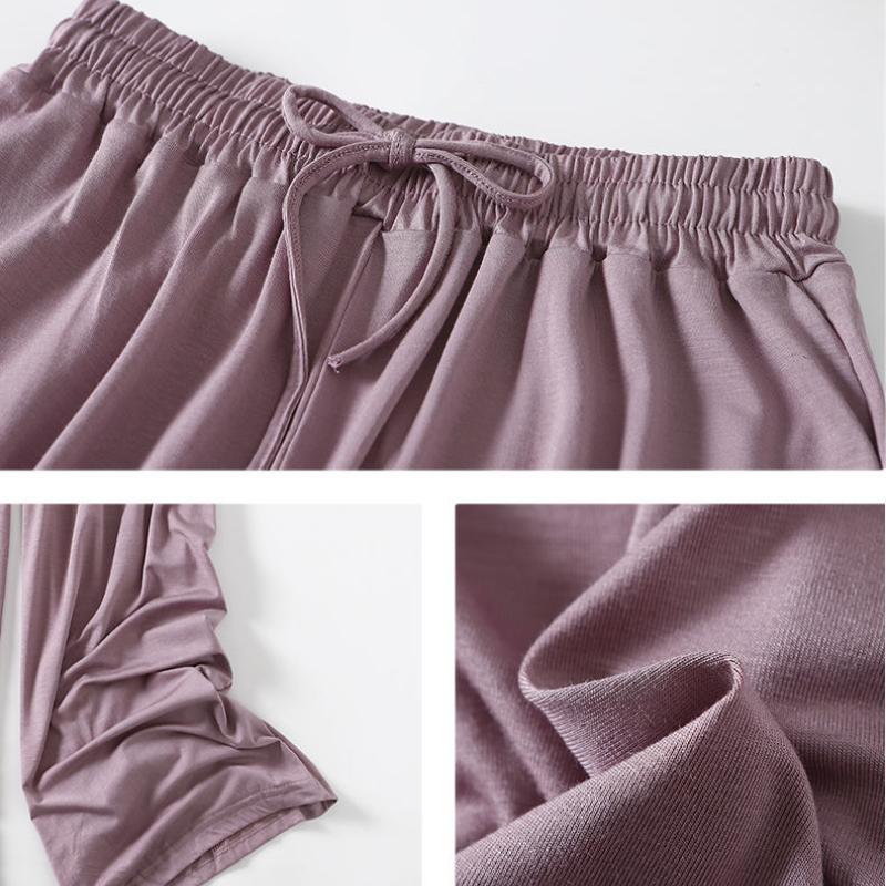 Women's Spring Summer and Autumn Loose Drape  Modal Wide-leg Pants  Casual Mopping Pants High-waist Straight-leg Pants Dance Practice Pants