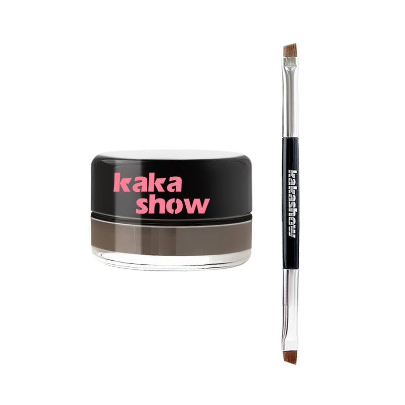 Misty Cushion Eyebrow Cream Natural Dimensional Wild Eyebrow Rooted Waterproof Long Lasting Eyebrow Powder Free Eyebrow Brush