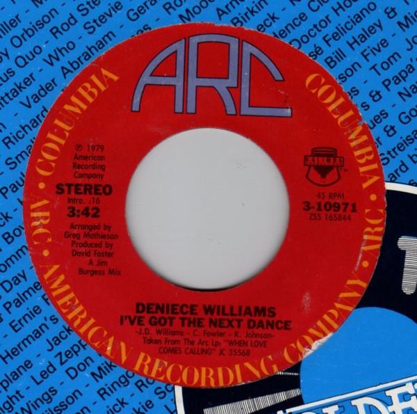 

7inch Record DENIECE WILLIAMS - I ve Got The Next Dance 310971 ARC 1979 US Dance & Electronica Used