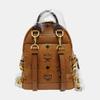 [Pre-Owned] Classic Allover Logo Studded Three-In-One Coated Canvas Shoulder Crossbody Backpack - Very Good #1IQOZOA