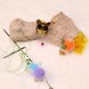3pcs Tassel Goldfish Bee Replace Cat Teasing Stick Insect Cat Toy Interactive Pet Toys For Kitten