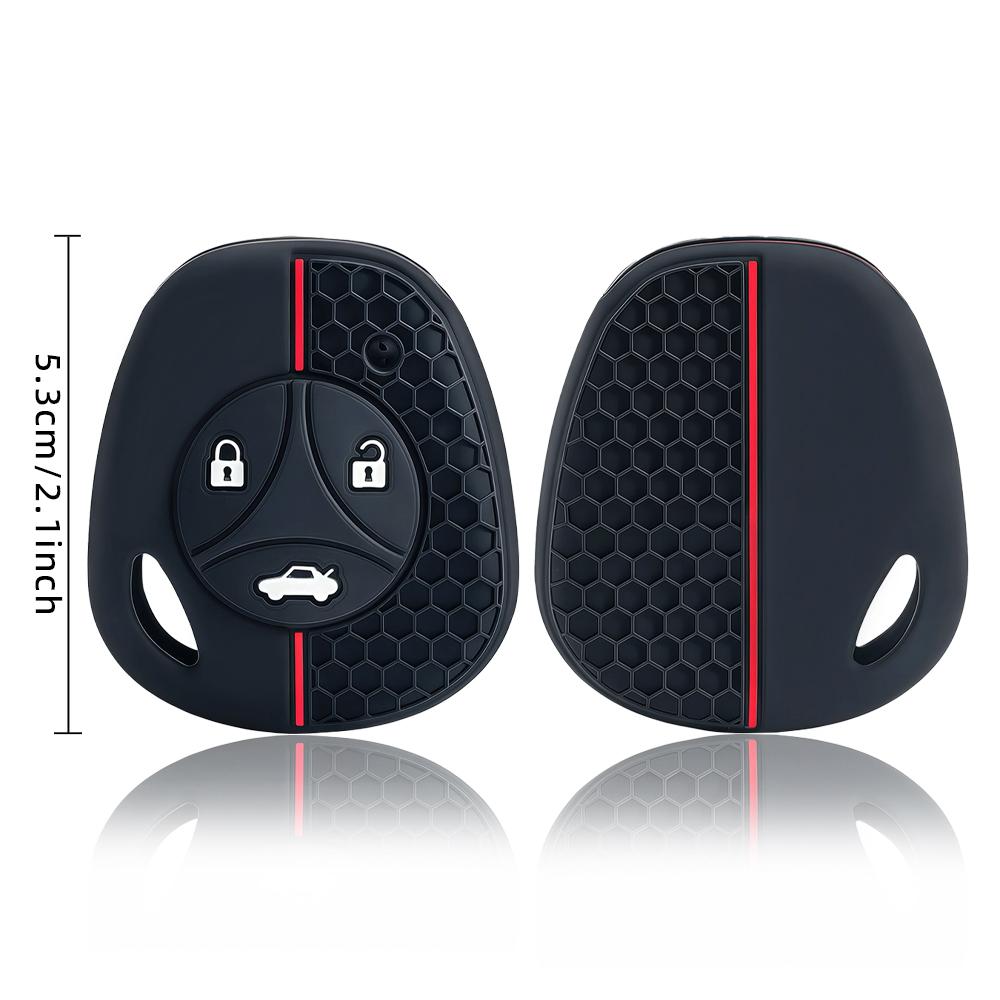 Silicone Rubber Car Remote Key Fob Cover Case Protector For Lada Priora Sedan Sport Kalina Granta Vesta X-Ray