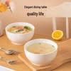 Yujia Minimalist Cream Waffle Ceramic Bowls